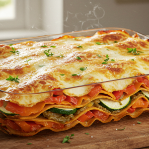 Lasagnes aux légumes rôtis