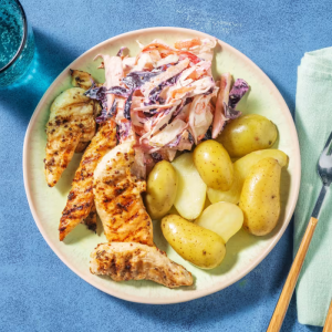 Poulet et patates à l’érable et moutarde