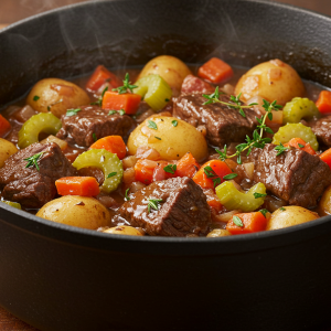 Ragoût de patates au bœuf