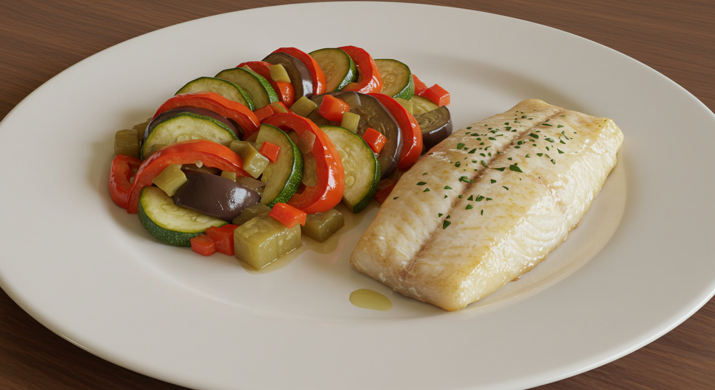 Ratatouille et filet de poisson